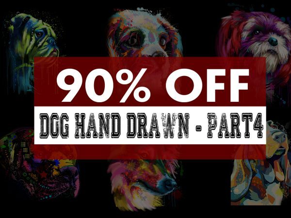 Super Cool Dog Hand Drawn Bundle – Part 4 -23 Designs