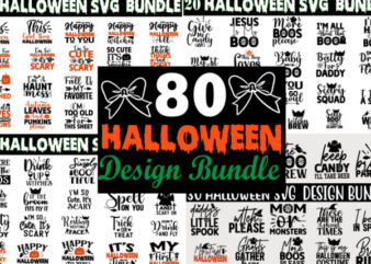 Halloween SVG T shirt design Bundle